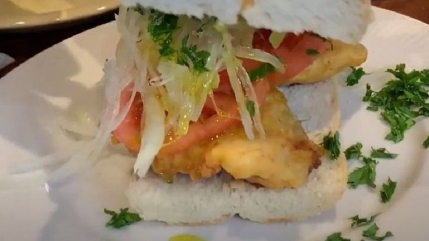 Receta de sandwich de pescado frito